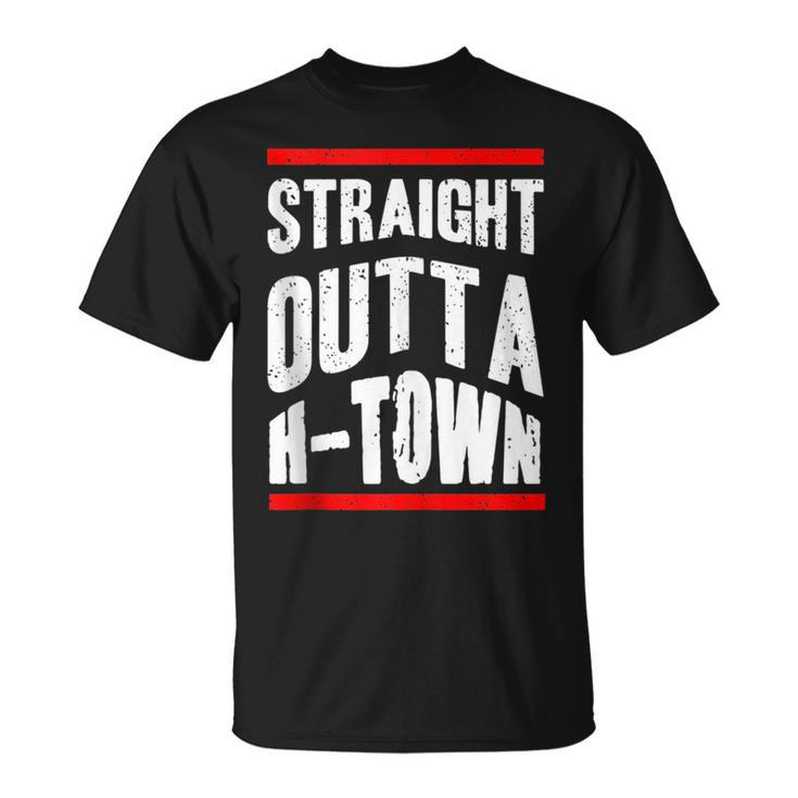 Patriotic H-Town Houston Pride Novelty Hometown Souvenir  Unisex T-Shirt