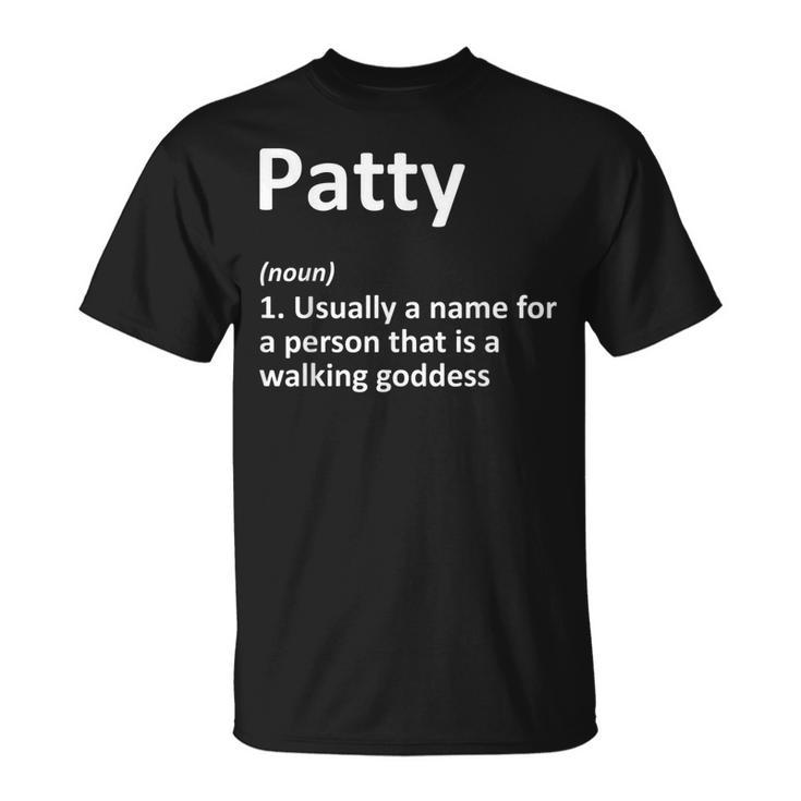 Patty Definition Personalized Name Funny Birthday Gift Idea Unisex T-Shirt
