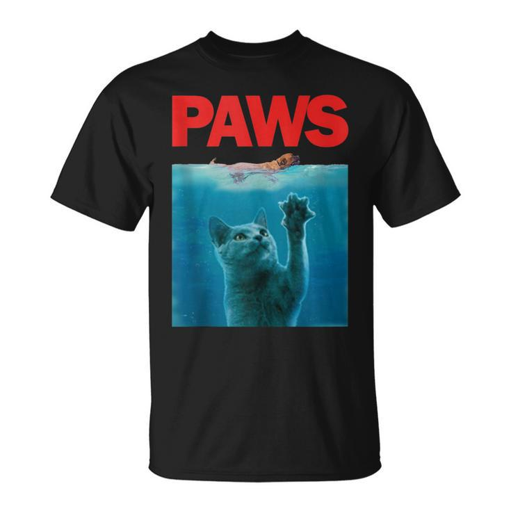 Paws Kitten Meow Parody Cat Lover T-shirt