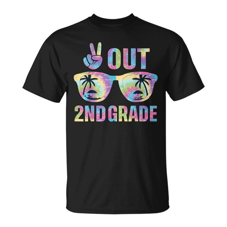 Peace Out 2Nd Grade  Last Day Of School 2Nd Tie Dye  Unisex T-Shirt