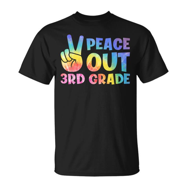 Peace Out 3Rd Grade 2023 Graduate Happy Last Day Of School Unisex T-Shirt