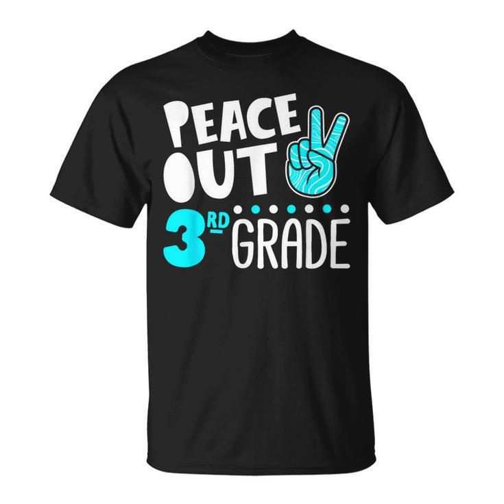 Peace Out 3Rd Grade Graduation Last Day School 2021 Funny Unisex T-Shirt
