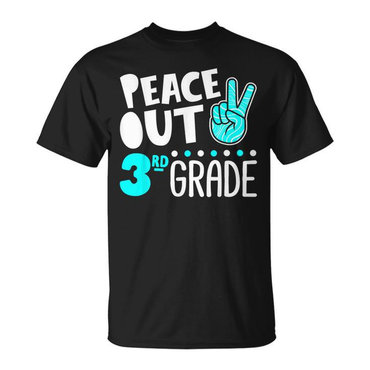 Peace Out 3Rd Grade Graduation Last Day School 2023 Funny Unisex T-Shirt