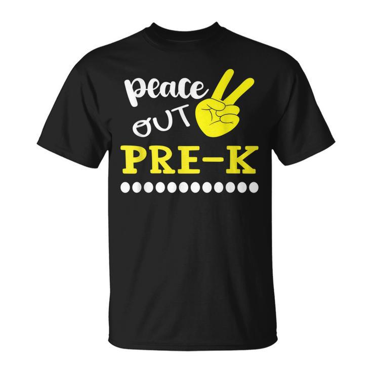 Peace Out Prek Tie Dye Graduation Class Of 2022 Unisex T-Shirt