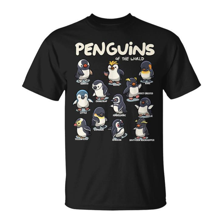 Penguin Penguins Animals Of The World Penguin Lovers T-Shirt