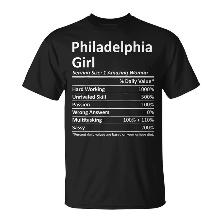 Philadelphia Girl Pa Pennsylvania Funny City Home Roots Gift Unisex T-Shirt
