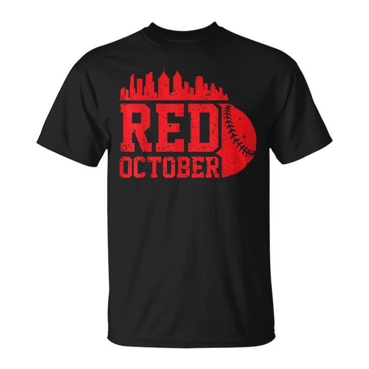 Philly Philadelphia Baseball Red October T-Shirt