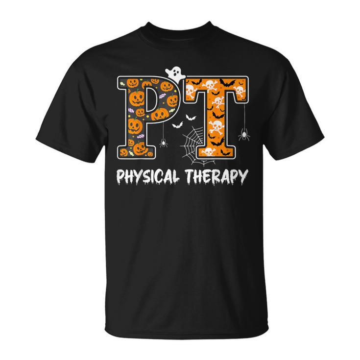 Physical Therapy Therapist Scary Halloween Costume T-Shirt