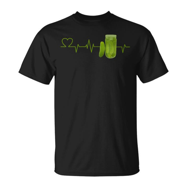 Pickle Lover Heartbeat For Pickles Lover T-Shirt