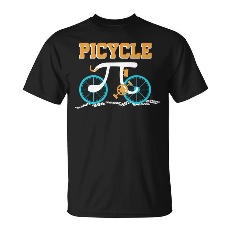 Picycle Bike Nerd Birthday Pi Day T-Shirt