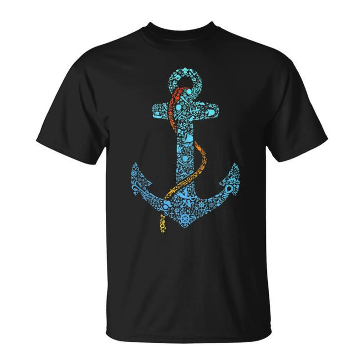 Pirate Armor Gun Boat Ship Wheel - Funny Gift Sailors Anchor  Unisex T-Shirt