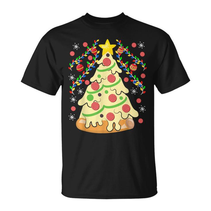 Pizza-Tree Ugly Christmas Sweater T-Shirt