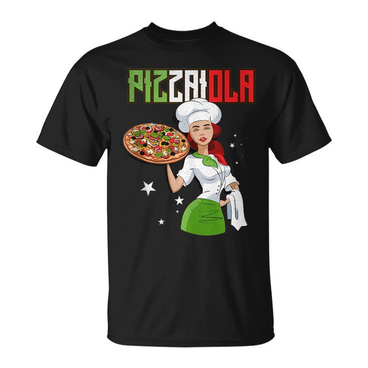 Pizzaiolo Pizzaiola With Italian Pizza  Unisex T-Shirt
