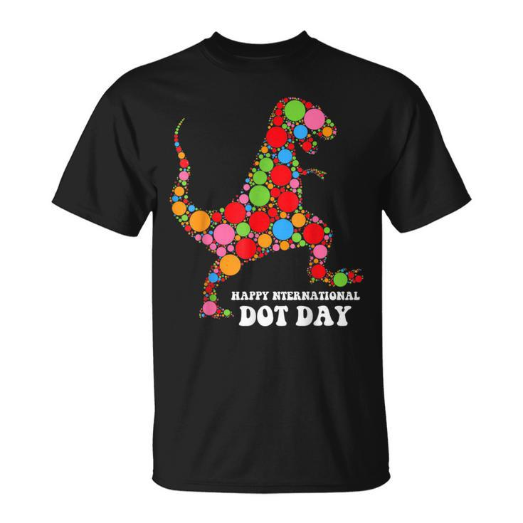Polka Dot Day T Rex Dinosaur Lover International Dot Day T-Shirt