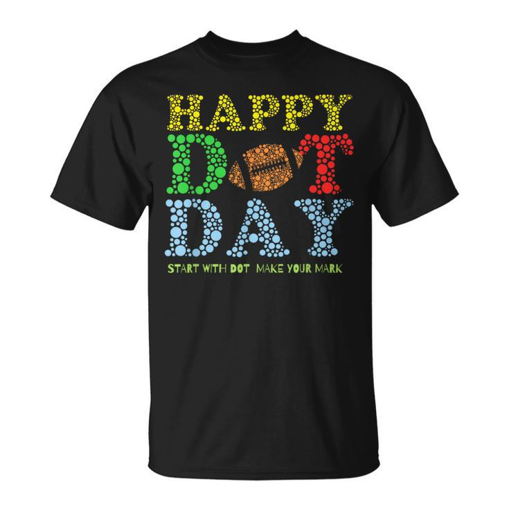 Polka Dot Football Lover Player Happy International Dot Day T-Shirt
