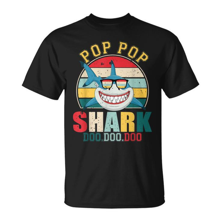 Pop Pop Shark  Fathers Day For Pop Pop Unisex T-Shirt