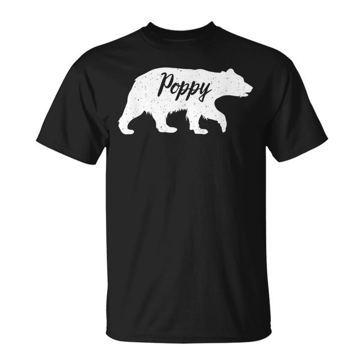 Poppy Grandpa Gifts Poppy Bear  Unisex T-Shirt