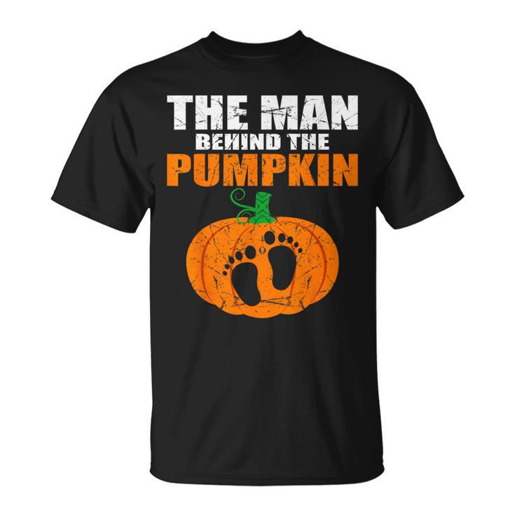 Pregnant Halloween Costume For Dad Expecting Lil Pumpkin T-Shirt