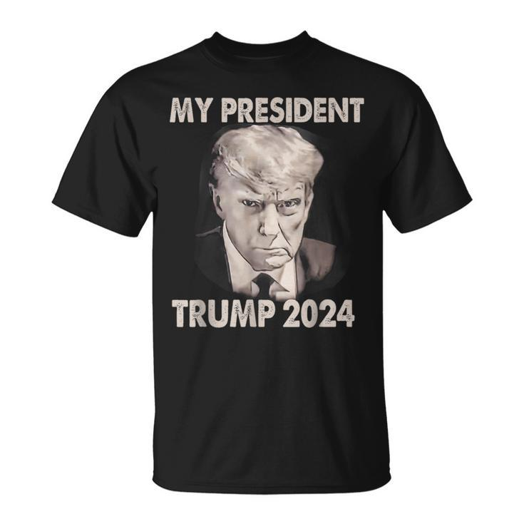 My President Trump 2024 Shot Trump President 2024 T-Shirt