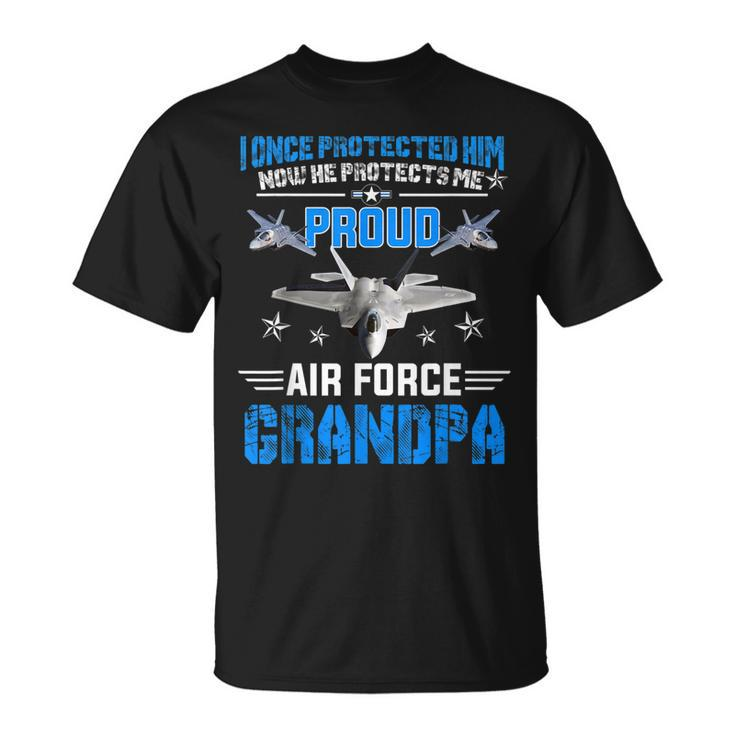 Pride Military Family Proud Grandpa Air Force Gift  Gift For Mens Unisex T-Shirt