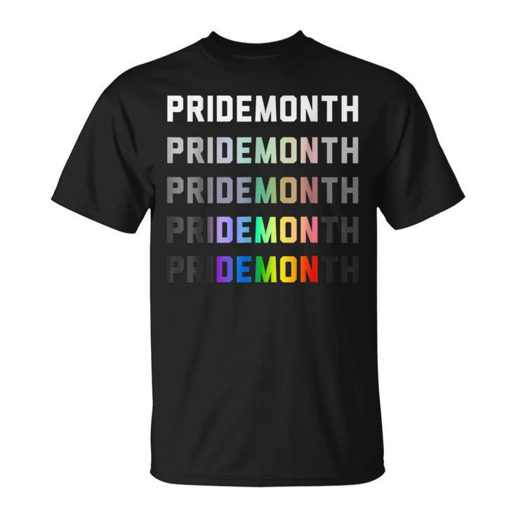 Pride Month Demon Lgbt Gay Pride Month Transgender Lesbian  Unisex T-Shirt