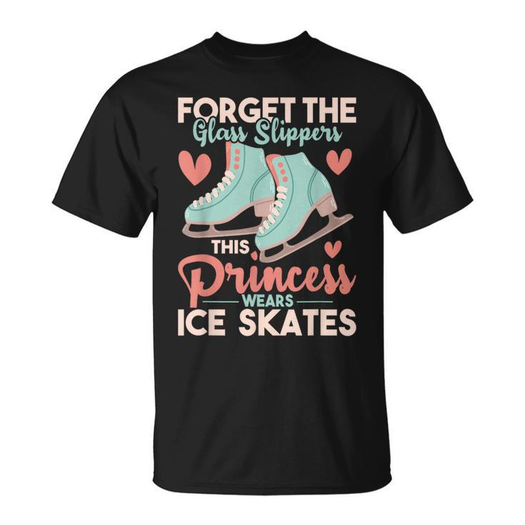 This Princess Wears Ice Skates Figure Ice Skating T-Shirt