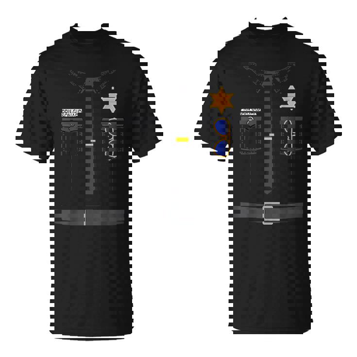 Prison Guard Correctional Officer Easy Halloween Costume Fun T-Shirt