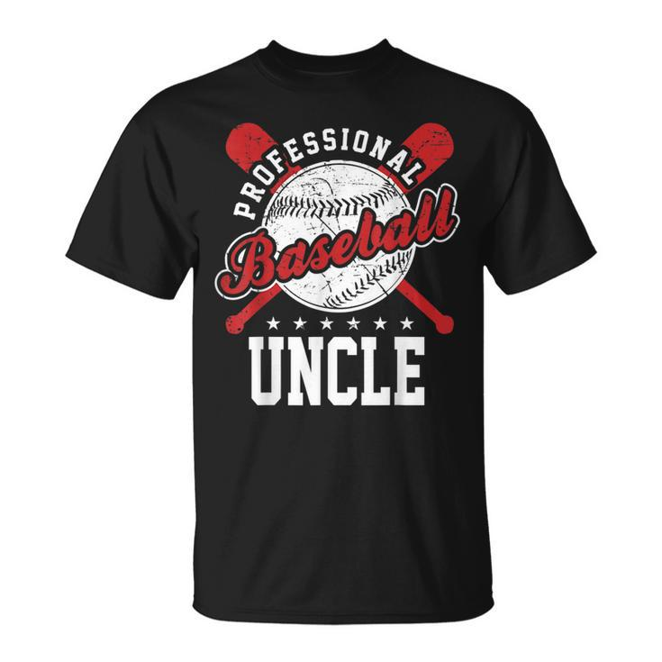 Professional Baseball Uncle Team Sport  Unisex T-Shirt