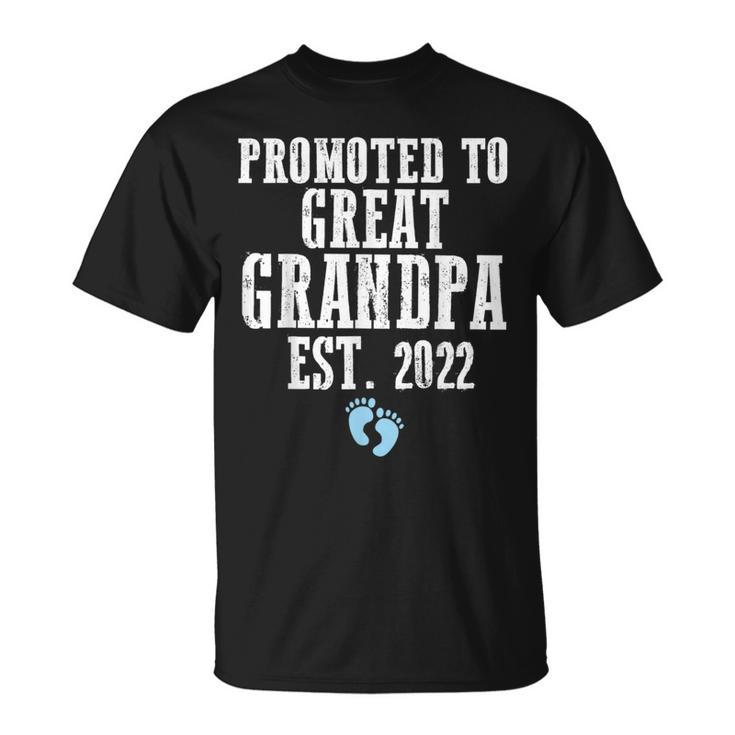 Promoted To Great Grandpa Est 2022 Team Boy  Unisex T-Shirt