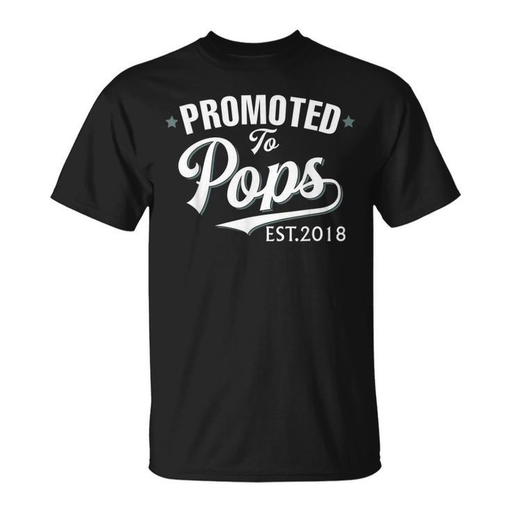 Promoted To Pops Est 2018 New Grandpa  Unisex T-Shirt