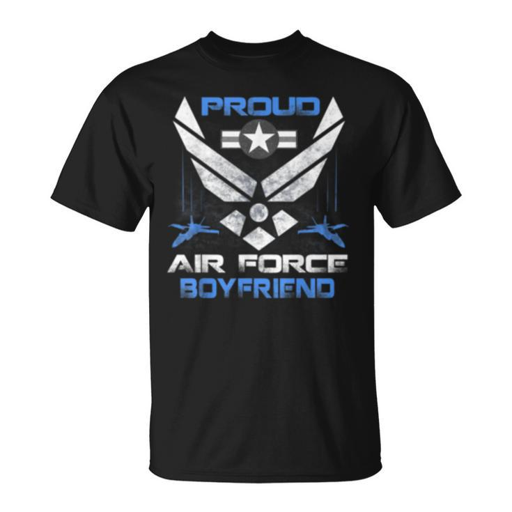 Proud Air Force Boyfriend  Veteran Pride   Unisex T-Shirt