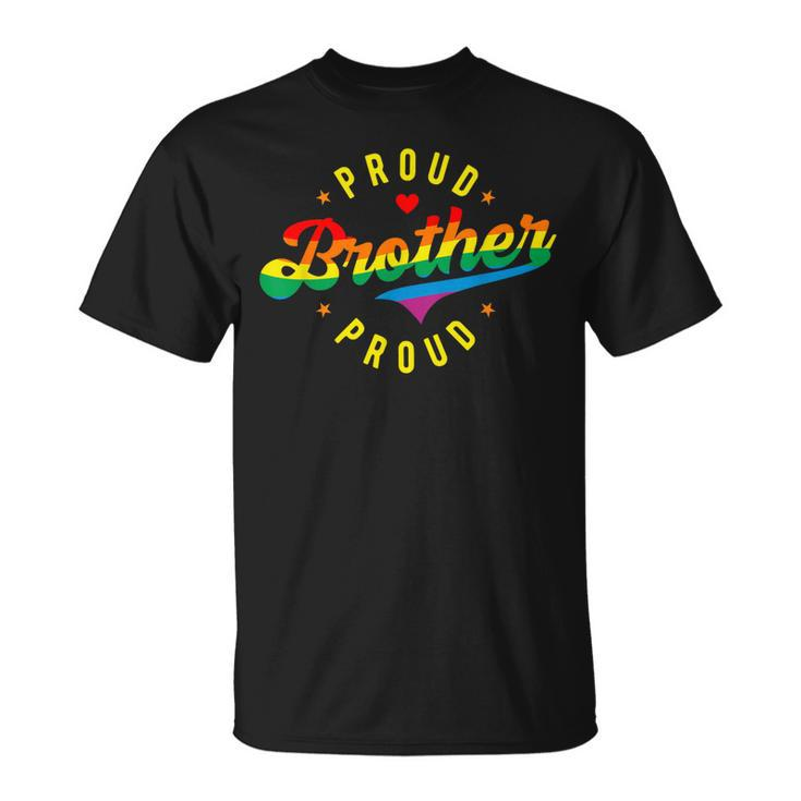 Proud Brother Pride Lgbt Rainbow Unisex T-Shirt
