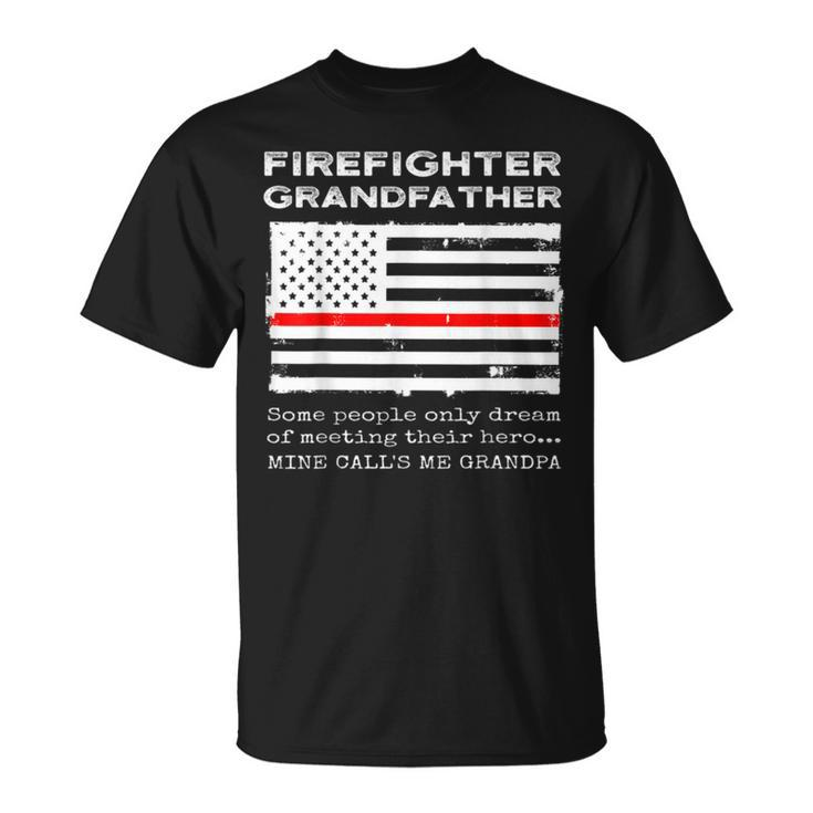 Proud Firefighter Grandfather Fireman Grandpa  Unisex T-Shirt