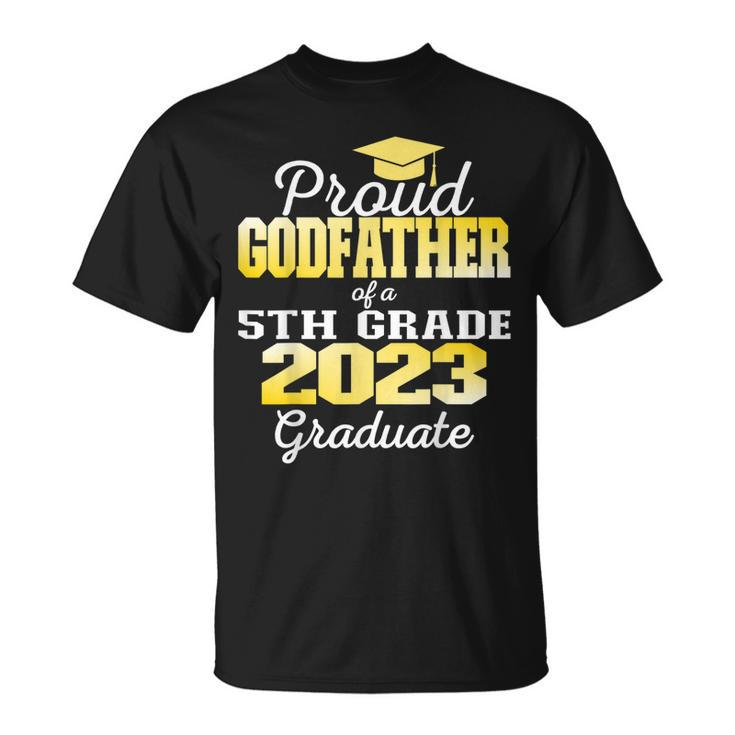 Proud Godfather Of 5Th Grade Graduate 2023 Family Graduation Unisex T-Shirt