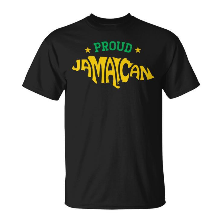 Proud Jamaican - Jamaica Flag Map Souvenir Jamaican  Unisex T-Shirt