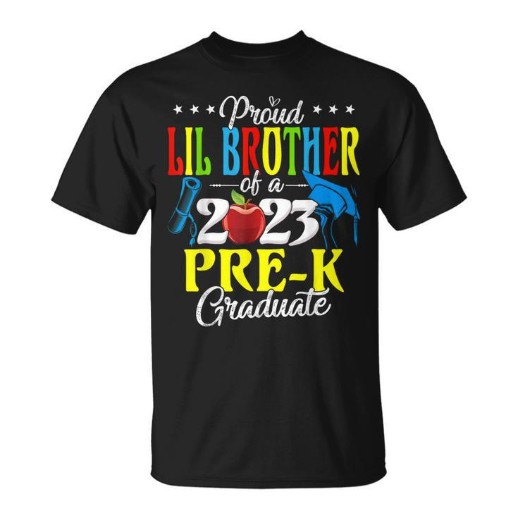 Proud Lil Brother Of A 2023 Prek Graduate Family Lover Unisex T-Shirt