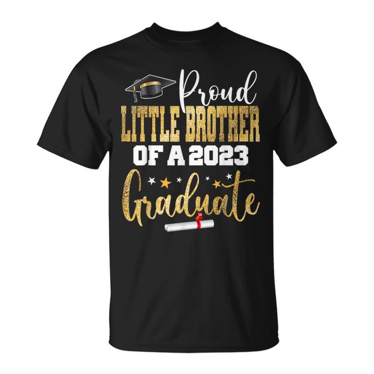 Proud Little Brother Of A 2023 Graduate Class Graduation T-shirt