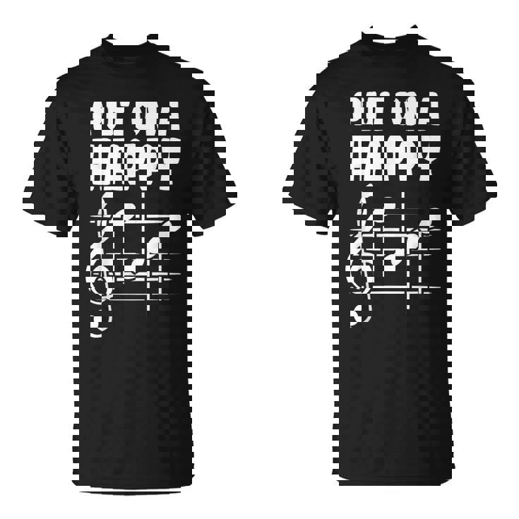 Put On A Happy Face Music Musicians Songwriters T-Shirt