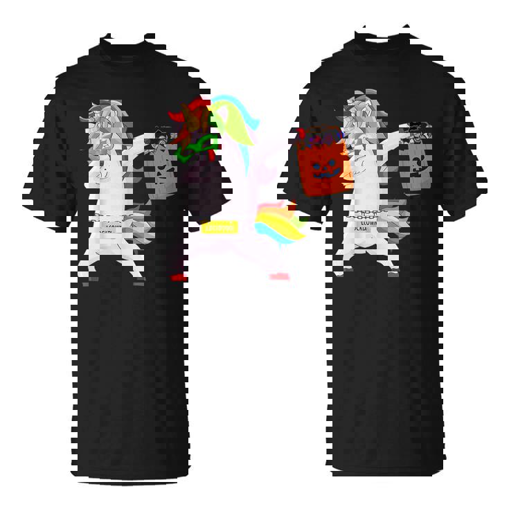 Quarantine Dabbing Unicorn Funny Dab Dance Halloween Gifts Unicorn Funny Gifts Unisex T-Shirt