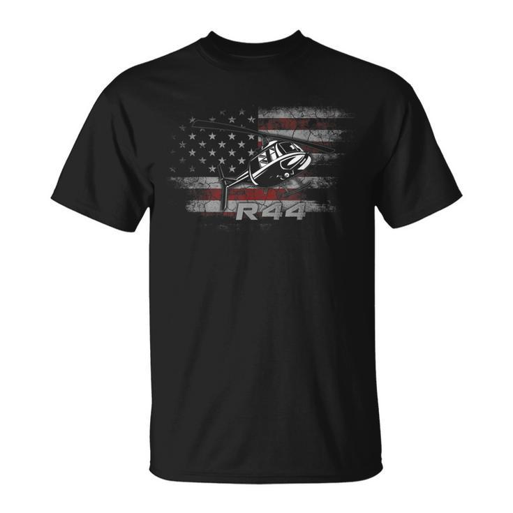 R44 Helicopter Pilot Aviation  Gift  Unisex T-Shirt