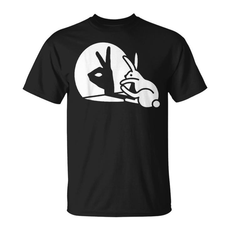 Rabbit Hand Shadow Puppets  Unisex T-Shirt