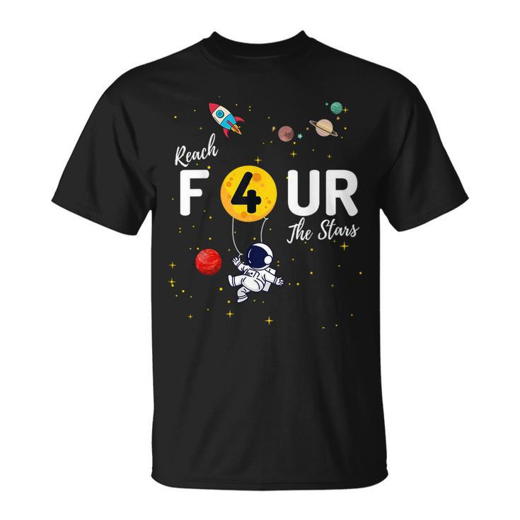 Reach 4 The Stars Childs 4Th Birthday Party  Unisex T-Shirt