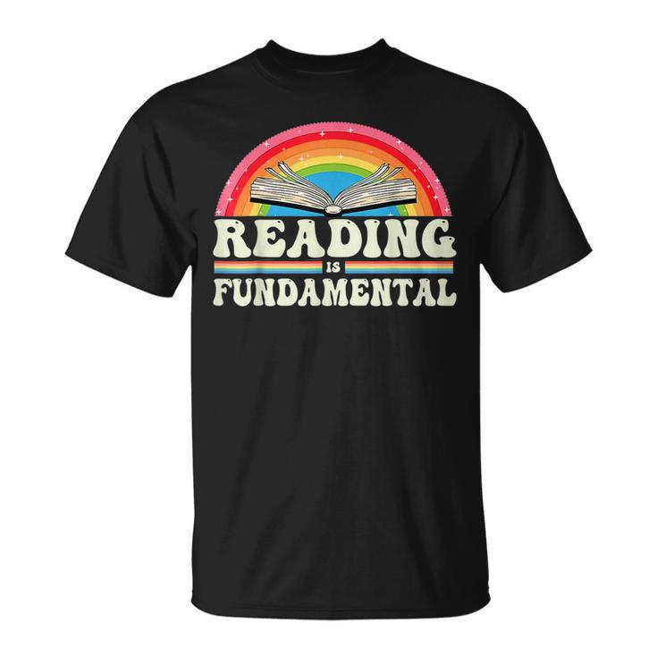 Reading Is Fundamental Geeky Bookworm Poetry Literature  Unisex T-Shirt