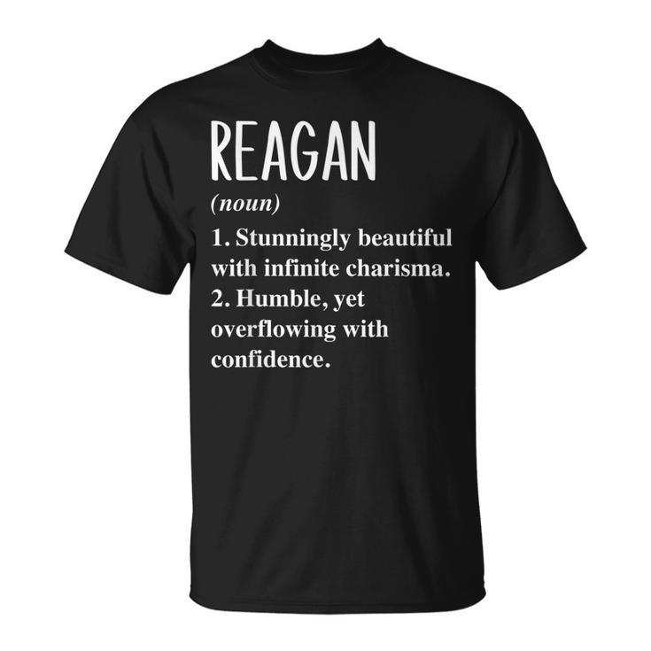 Reagan First Name Definition Personalized Gift Idea Unisex T-Shirt