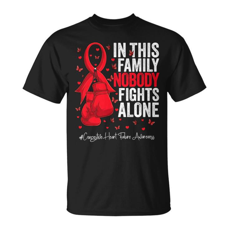 Red Ribbon Survivor Congestive Heart Failure Awareness T-Shirt
