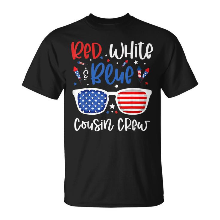 Red White & Blue Cousin Crew 4Th Of July Kids Usa Sunglasses Unisex T-Shirt