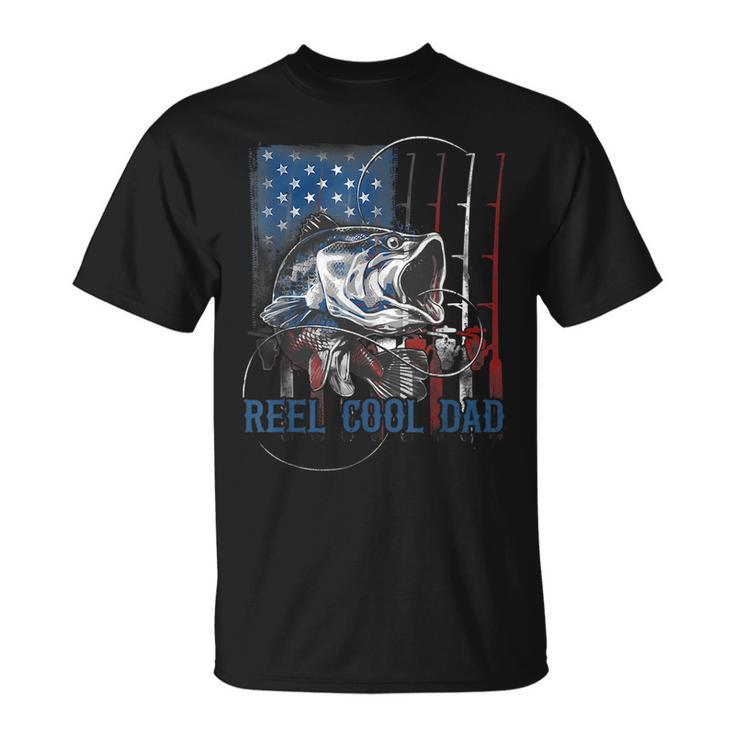 Reel Cool Dad Fishing Fathers Day 4Th Of July Dad Joke T-shirt