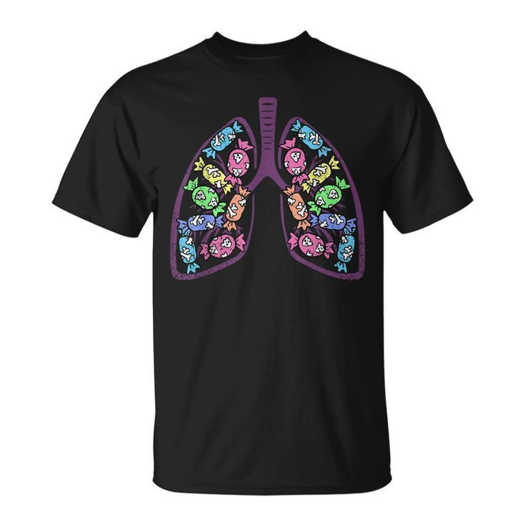 Respiratory Therapist Halloween Costume Candy Ghost T-Shirt