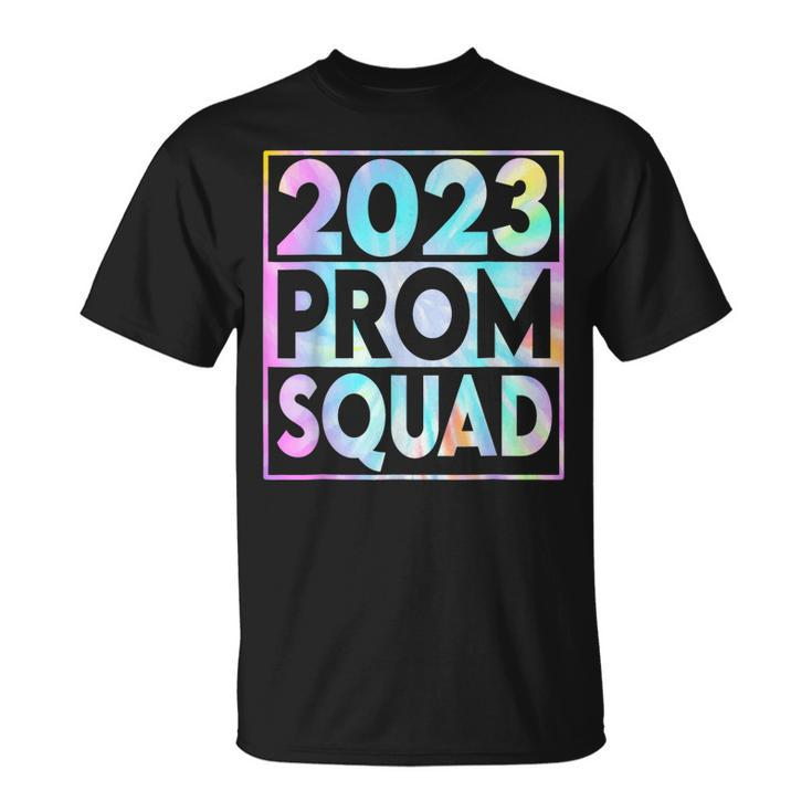 Retro 2023 Prom Squad 2022 Graduate Prom Class Of 2023 Gift  Unisex T-Shirt