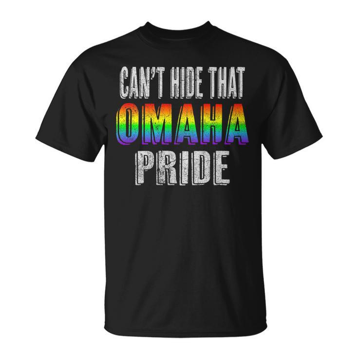 Retro 70S 80S Style Cant Hide That Omaha Gay Pride   Unisex T-Shirt